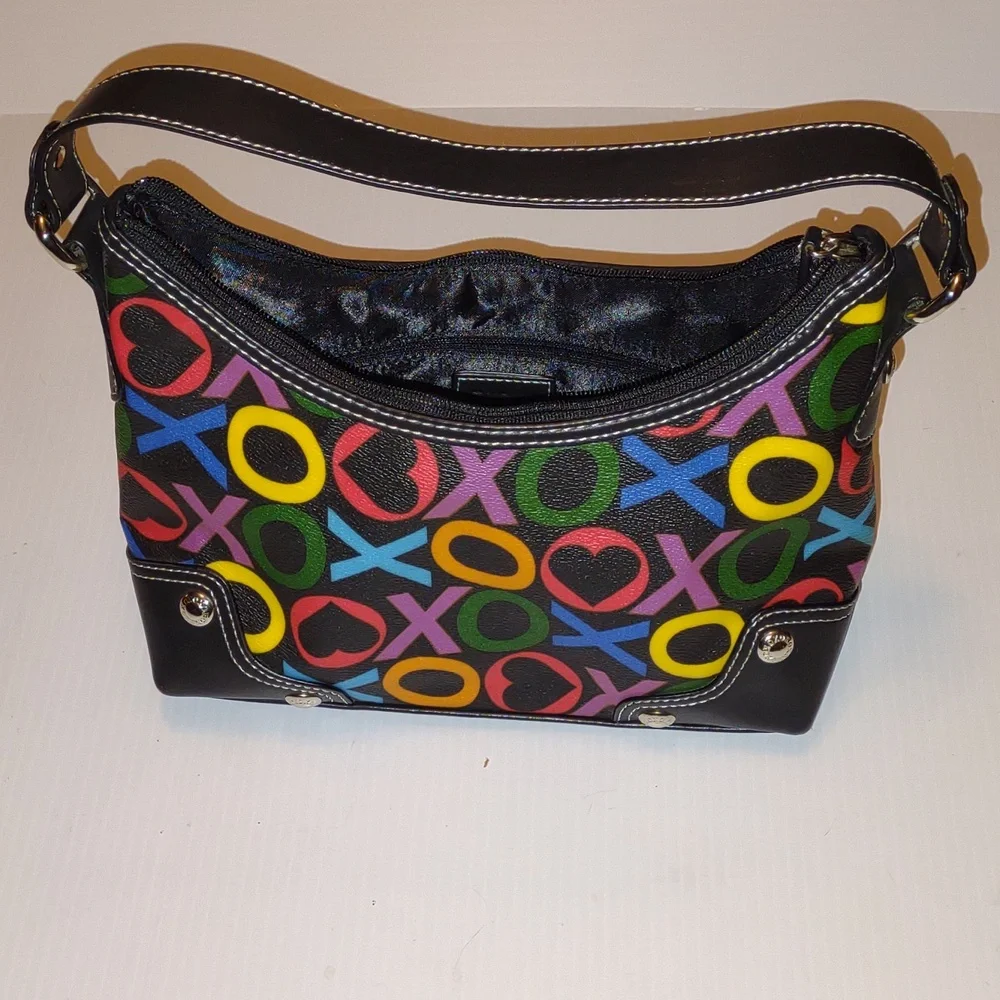 ♥️🌀🤸VINTAGE Y2K XOXO Accessories Rainbow Logo Purse - Picture 11 of 15